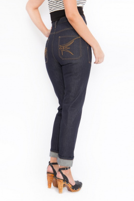 Pinstripe Jeans Women